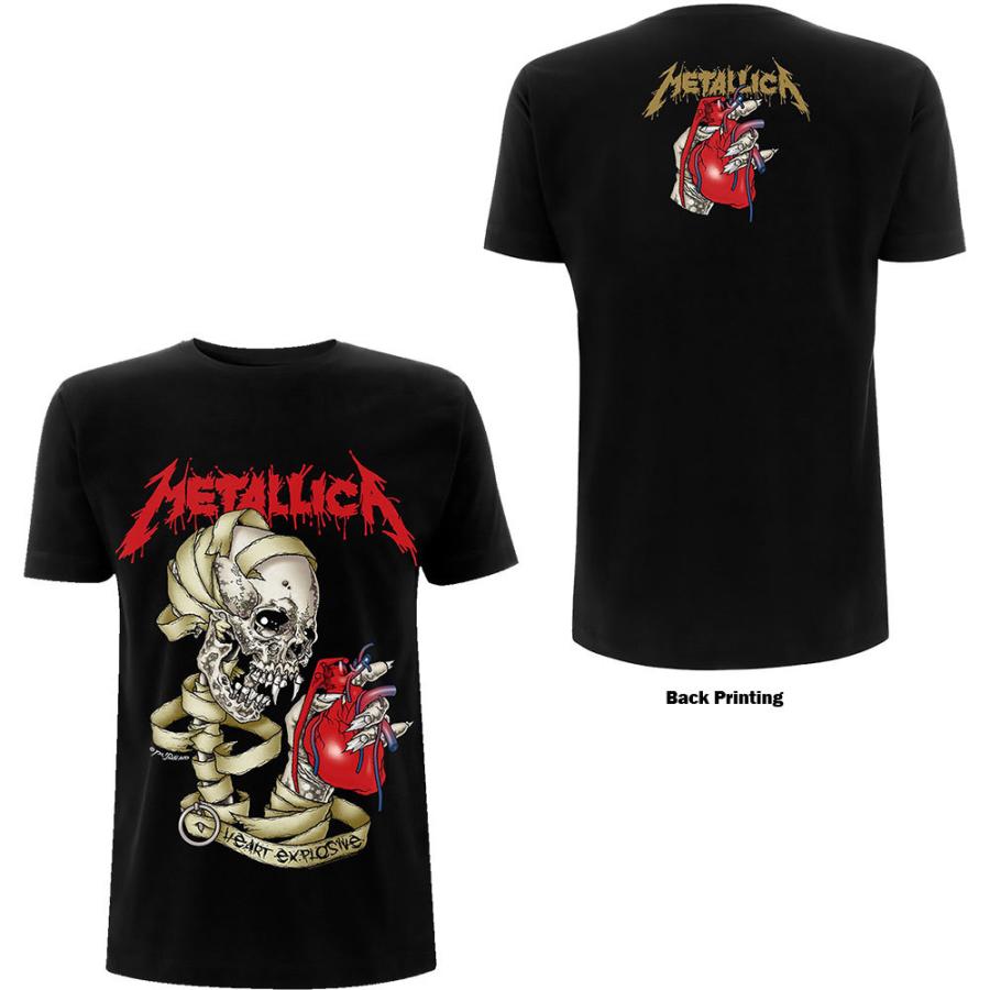 メタリカ Tシャツ METALLICA HEART EXPLOSIVE 正規品 ロックT メタリカ Tシャツ METALLICA HEART EXPLOSIVE 正規品 ロックT