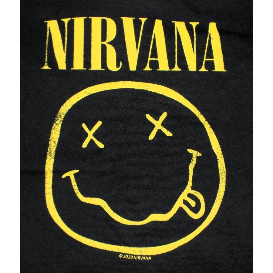 ニルヴァーナ ロンパース NIRVANA SMILEY (UK) 正規品 ロックTシャツ関連 ニルバーナ ロックTシャツ バンドTシャツ｜mumbles｜02