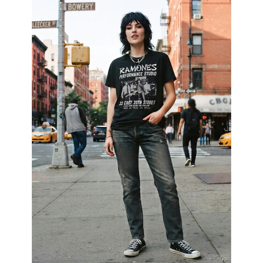 ROCK OFF ラモーンズ Tシャツ RAMONES East Village 黒 正規品 ロックT
