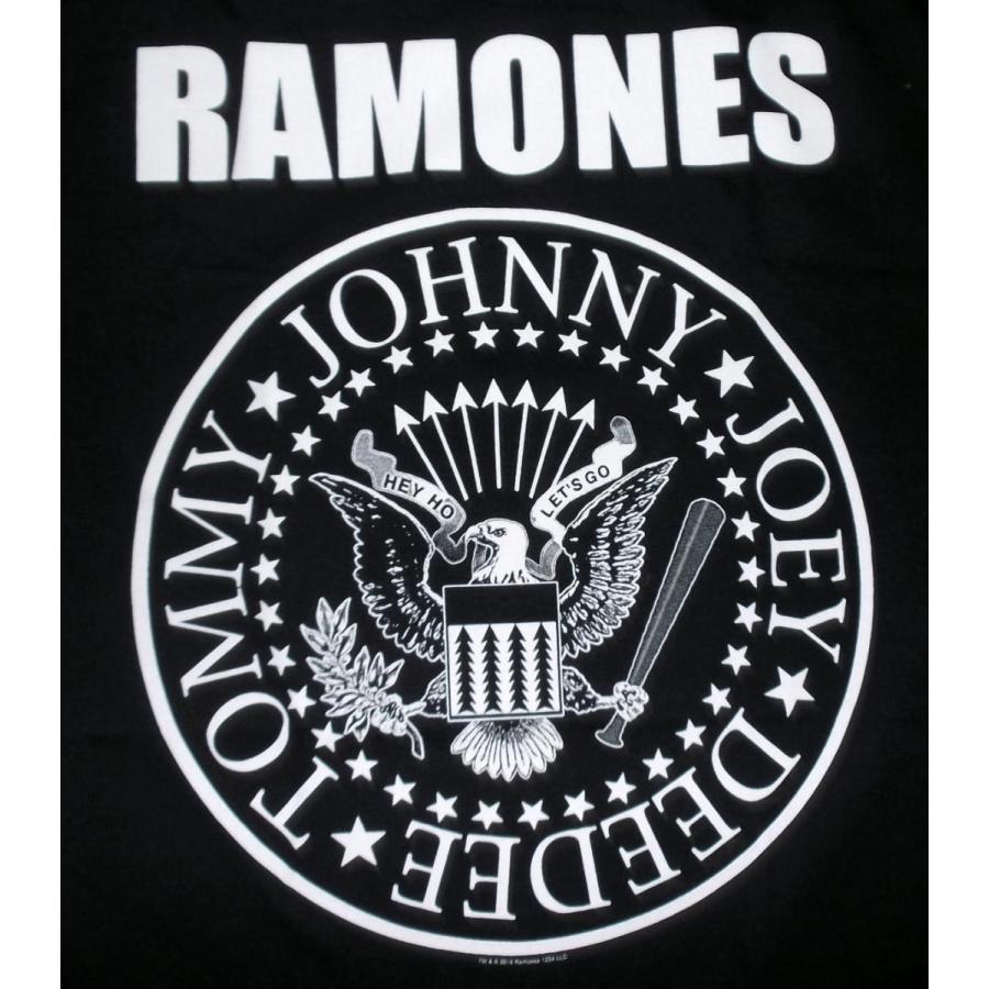 ROCK OFF ラモーンズ Tシャツ RAMONES イーグル Plesidental Seal 黒 