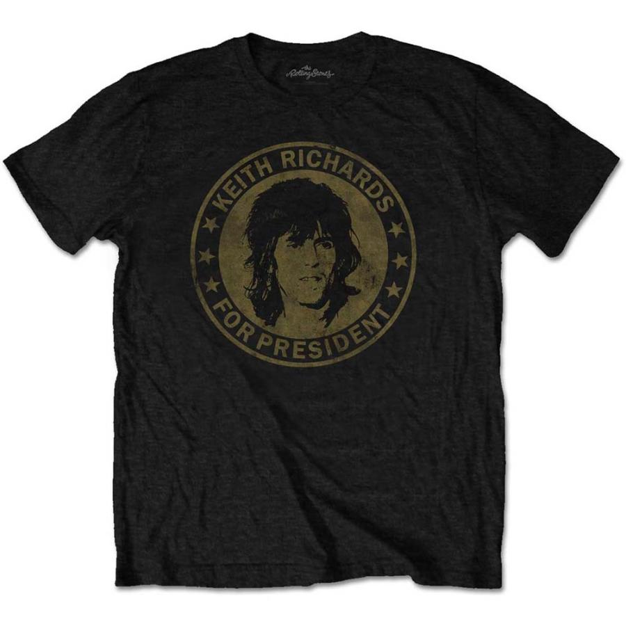 ローリング ストーンズ Tシャツ Keith for President 正規品 キース リチャーズ ロックTシャツ バンドTシャツ｜mumbles｜06