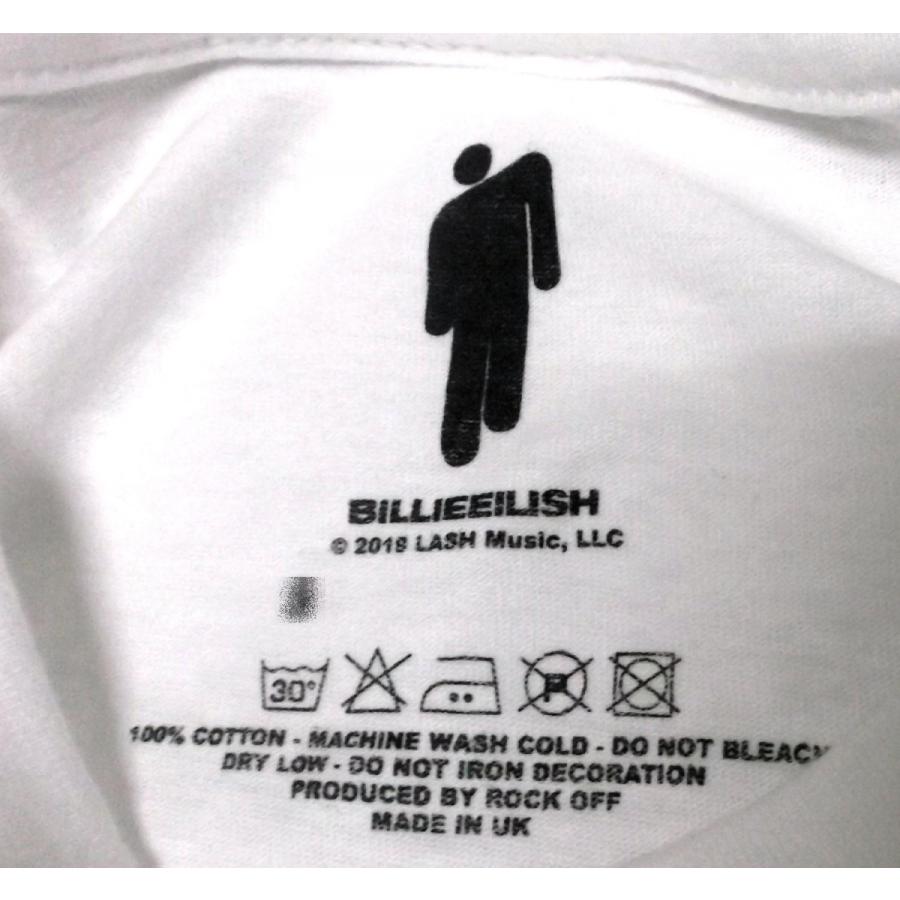 ビリーアイリッシュ Tシャツ バンドT 古着 LASH XL 白 15825 ビリーアイリッシュ Tシャツ バンドT 古着 LASH XL 白 15825