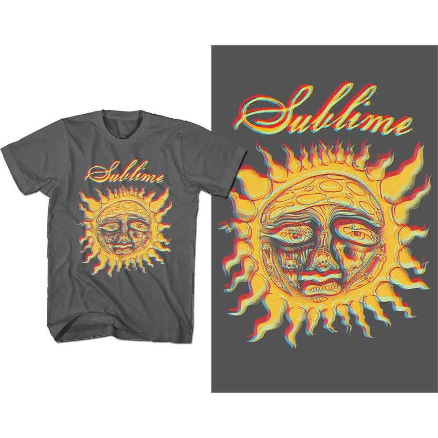 SUBLIME（サブライム） Tシャツ SUBLIME Yellow Sun (Charcoal) ロック
