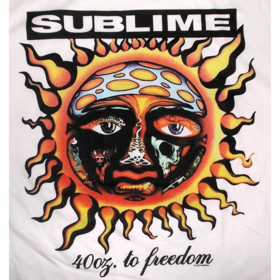 Sublime サブライム バンドTシャツ 太陽柄 M 白 ロックT SUBLIME - SUBLIME サブライム バンド メンズプリント 半袖T