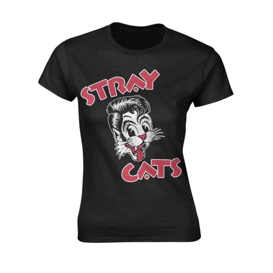 ストレイ キャッツ Lady's Tシャツ Stray Cats 黒 正規品 UKライセンス