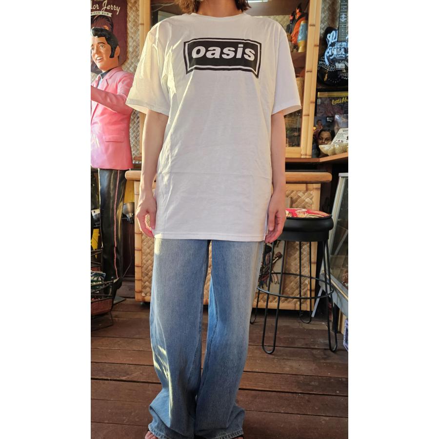 オアシス Tシャツ OASIS Decca Logo 正規品 白 : マンブルズ オアシス Tシャツ OASIS Decca Logo 正規品 白 : マンブルズ