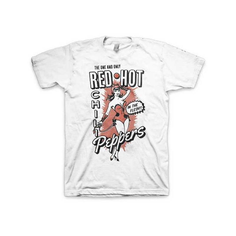 レッド ホット チリ ペッパーズ Tシャツ FLESH 白 Red Hot Chili