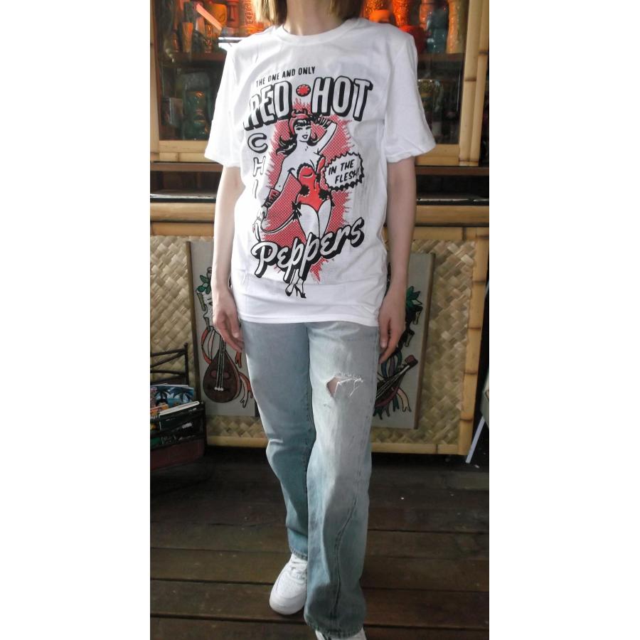レッド ホット チリ ペッパーズ Tシャツ FLESH 白 Red Hot Chili