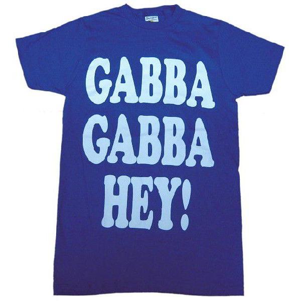 ガバ・ガバ・ヘイ Gabba Hey Tシャツ 青 ロックTシャツ バンドT