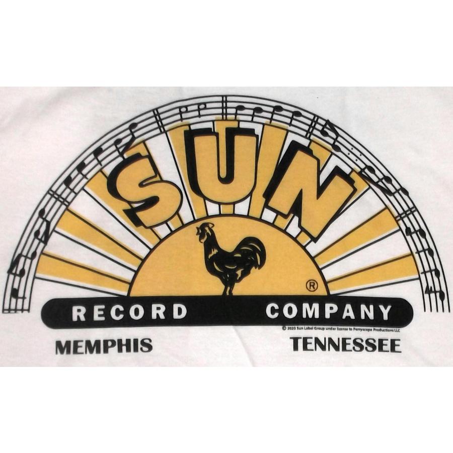 サン レコード Tシャツ Sun Record 白 LOGO WITH OFFSET COLOR 正規品