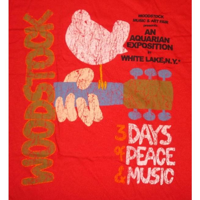 ウッドストック Tシャツ WOODSTOCK 赤 正規品 | ROCK OFF