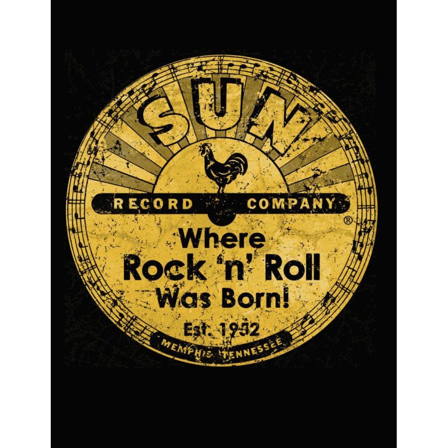 サン レコード Tシャツ Sun Record Distressed Logo by Steady