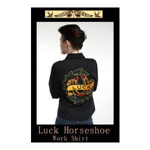 セーラー ジェリー Ladys ワークシャツ Sailor Jerry Luck Horseshoe  