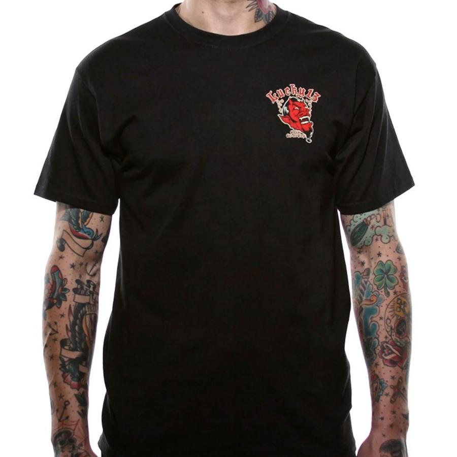 Lucky 13 ラッキー13 Tシャツ LUCKY13 Red Devil 黒 : マンブルズ