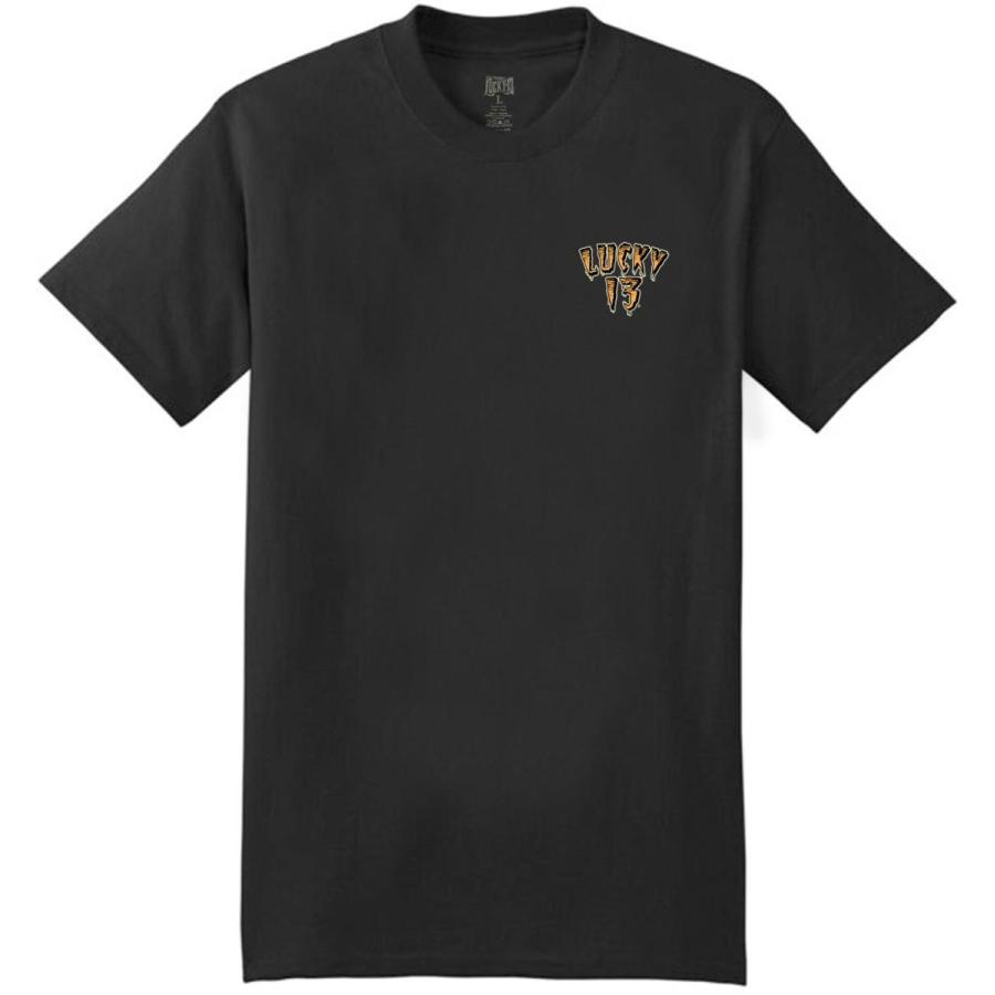 Lucky 13 ラッキー13 Tシャツ LUCKY13 The Tiger 黒 ザ・クランプス