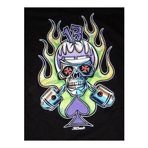 スカル ピストン ヴォン・フランコ（Von Franco） カード ヴォン フランコ Tシャツ Von Franco Cycle Skull 正規品 : マンブルズ