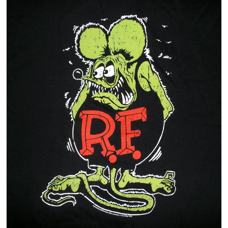ラット フィンク Tシャツ Rat Fink USAカラー版 黒 正規品 : sht00698