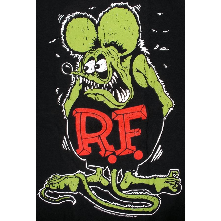 RAT FINK ラット フィンク Tシャツ Rat Fink USAカラー版 黒 RAT FINK ラット フィンク Tシャツ Rat Fink USAカラー版 黒