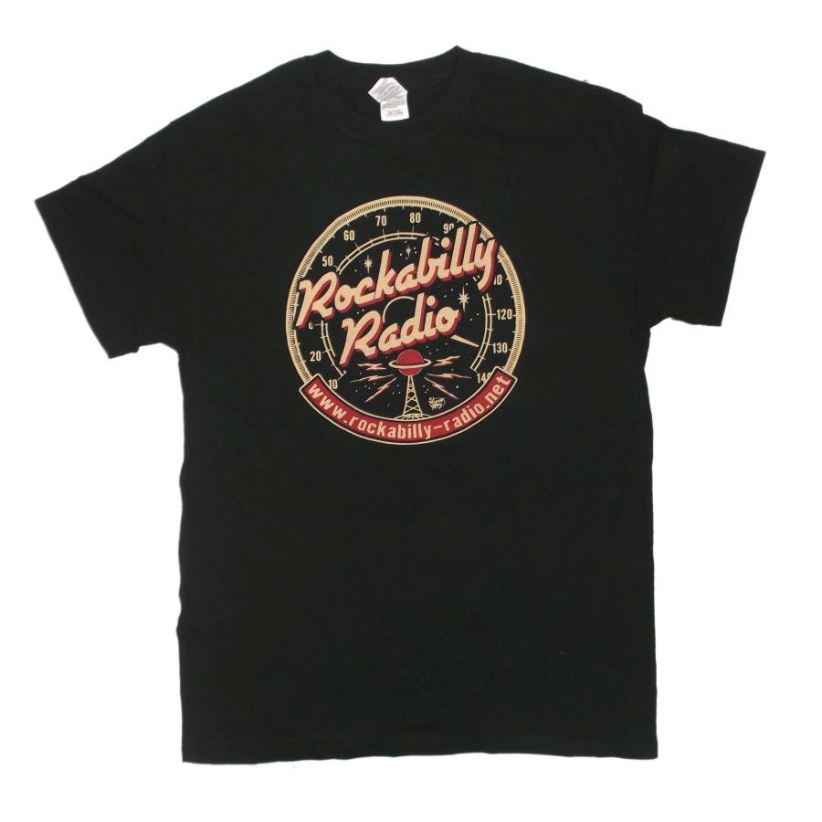 ロカビリー レディオ Tシャツ Rockabilly Radio Logo 黒 Vince Ray