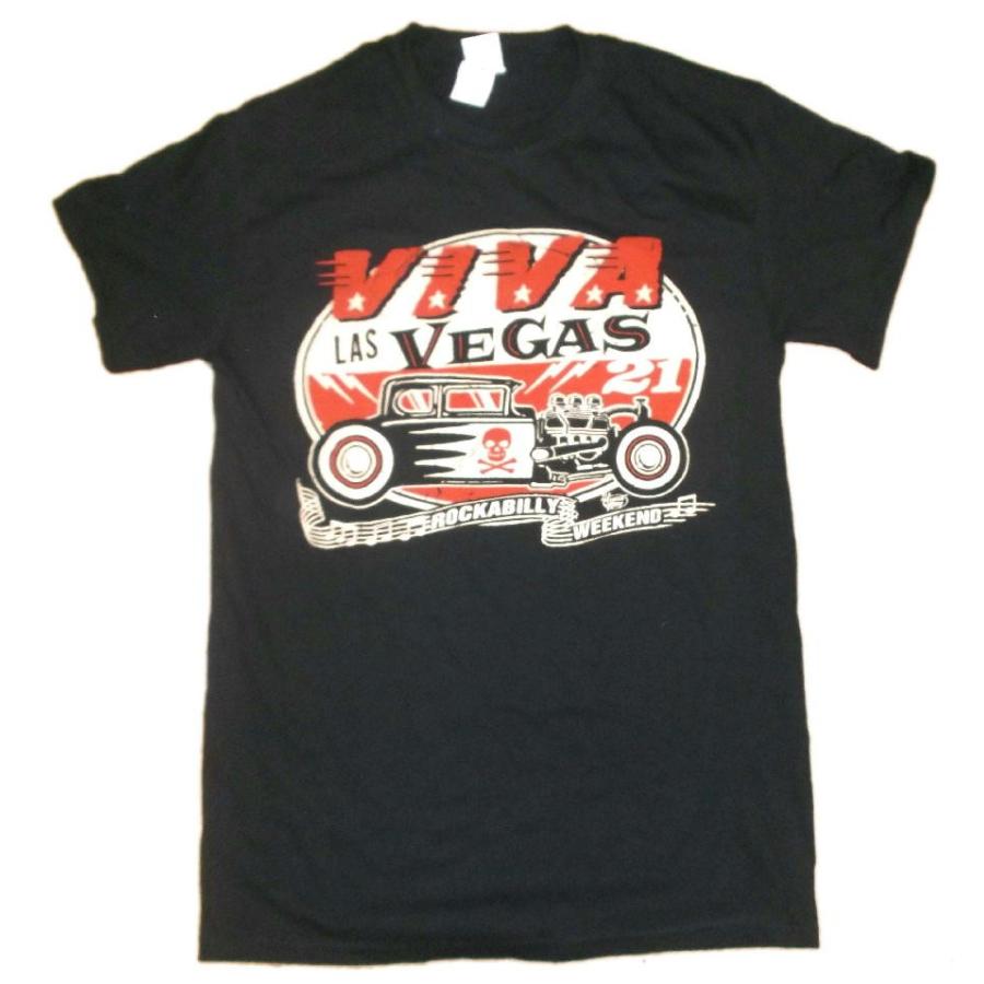 ベガス Tシャツ ビヴァ ラスベガス Viva Las Vegas #21 Tシャツ Hot Rod 黒 Vince Ray
