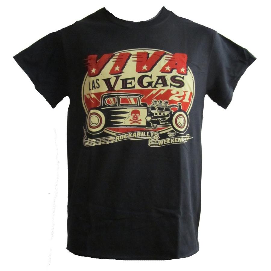 ビヴァ ラスベガス Viva Las Vegas #21 Tシャツ Hot Rod 黒 Vince Ray