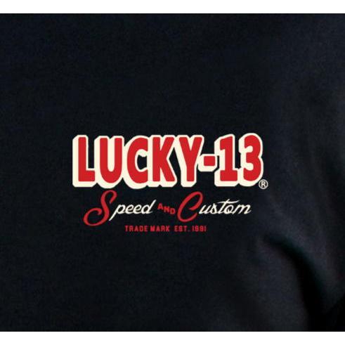 ラッキー13 Tシャツ LUCKY13 The HOT ROD WOLF 黒｜mumbles｜04