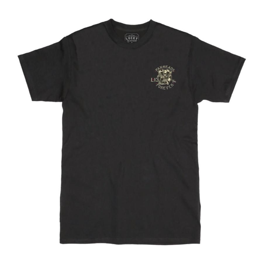 Lucky 13 ラッキー13 Tシャツ LUCKY13 Twin Cobra 黒 : マンブルズ