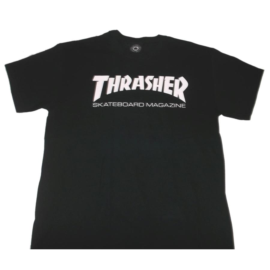 THRASHER（スラッシャー） Tシャツ ロゴ 黒 正規品 : マンブルズ