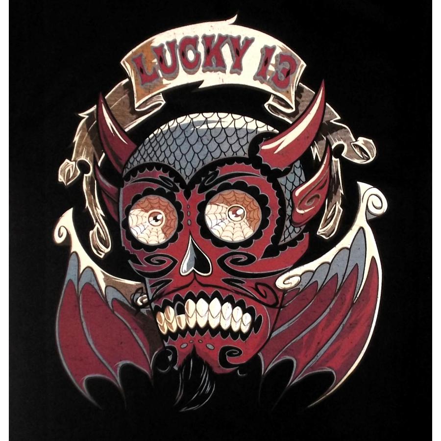 Lucky 13 ラッキー13 Tシャツ LUCKY13 Diablo 黒 : マンブルズ バンドT