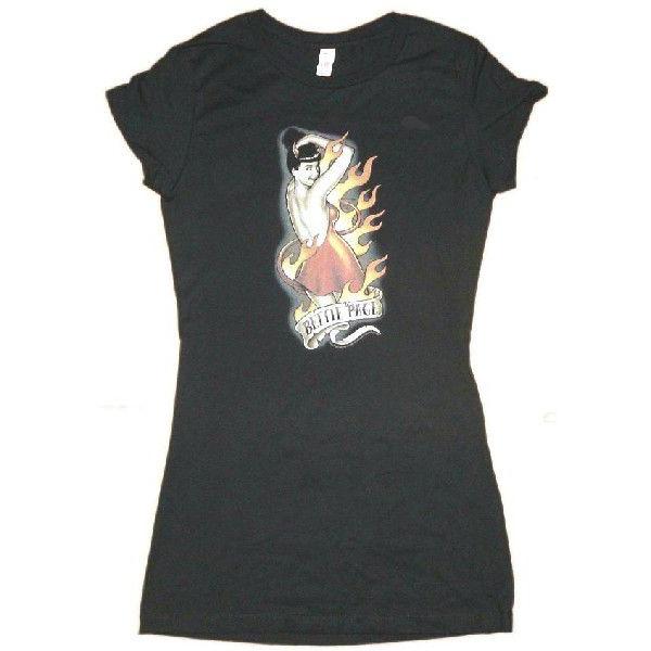 ベティ ペイジ Ladys Tシャツ Bettie Page DEVIL TATTOO 正規品