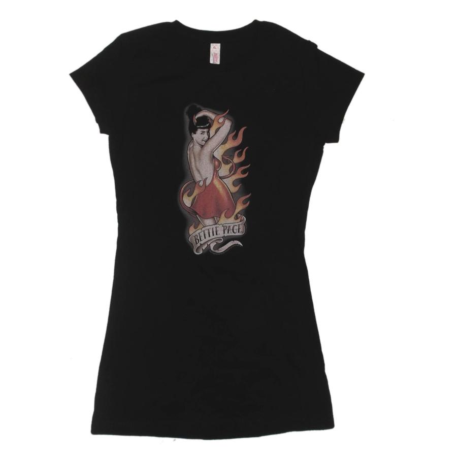 ベティ ペイジ Ladys Tシャツ Bettie Page DEVIL TATTOO 正規品
