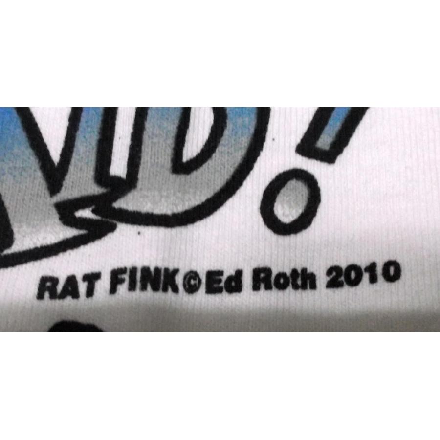 ラット フィンク Tシャツ Rat Finks Car Club 2010 白 USA正規品 sht00806cc10マンブルズ バンドT