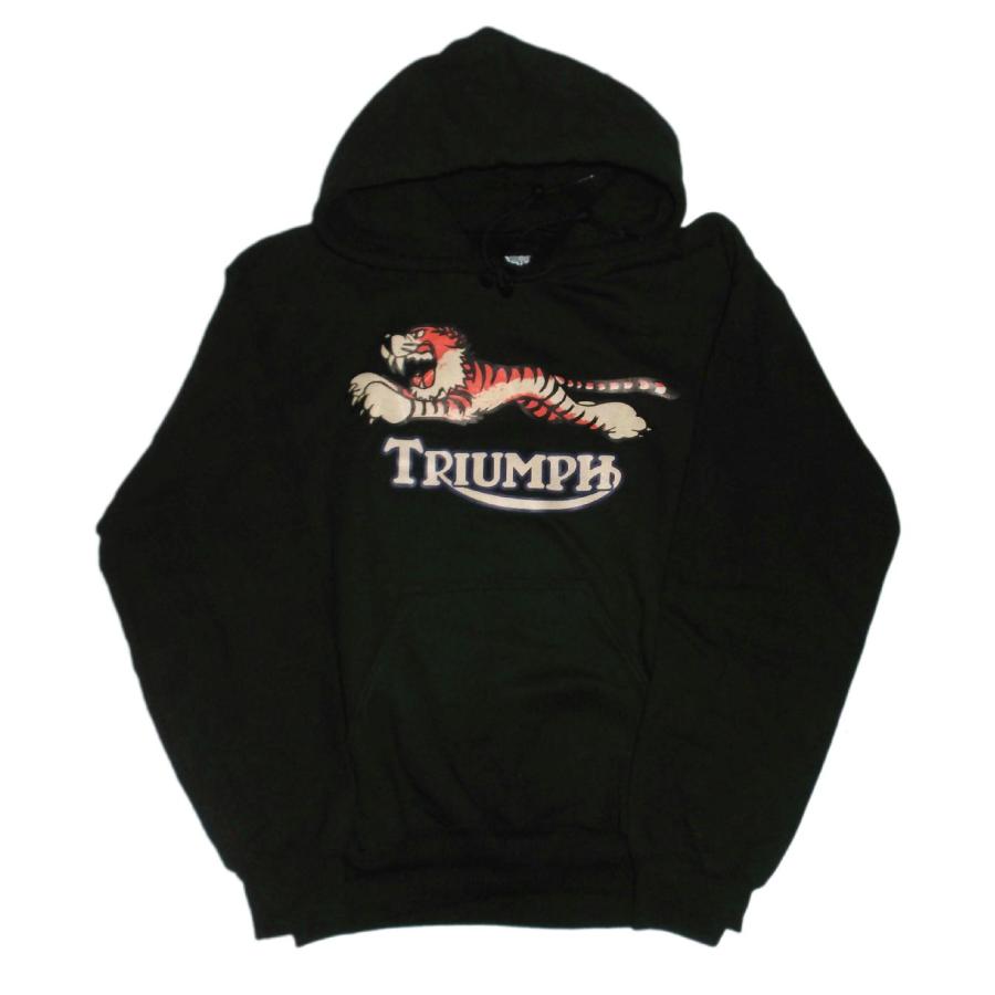 【未使用】TRIUMPH トライアンフ フルジップ パーカー 黒 M トライアンフ タイガー パーカー TRIUMPH 正規品 パーカ : マンブルズ