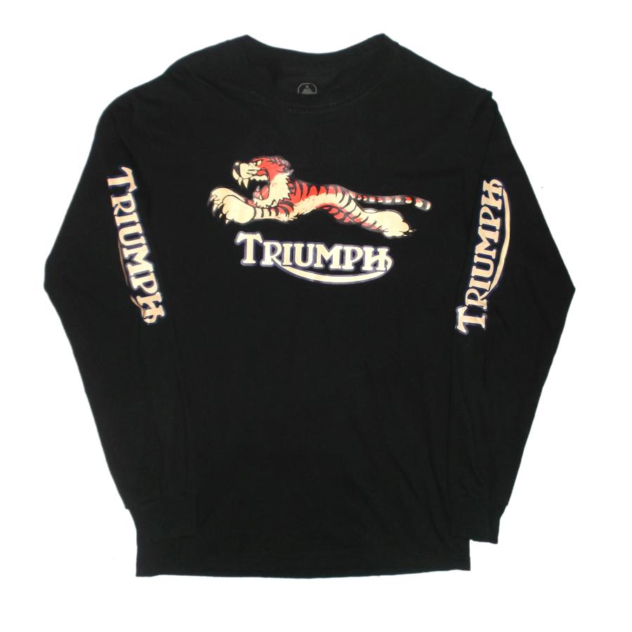 トライアンフ 長袖 Tシャツ TRIUMPH タイガー 黒 正規品 ロンT 