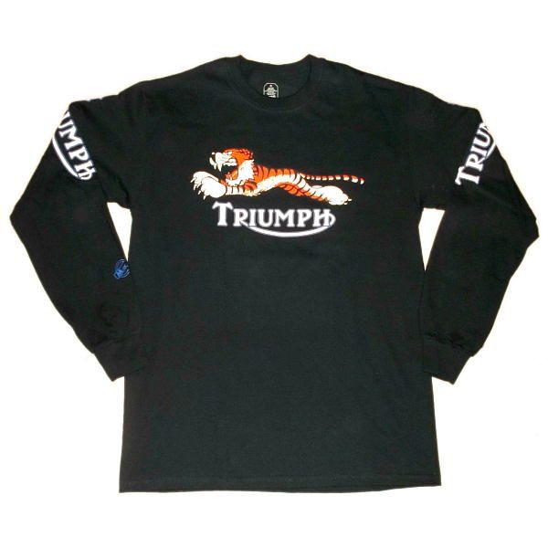 Triumph　長袖カットソー　90sビンテージ　Lサイズ トライアンフ TRIUMPH ロゴ 長袖 ロンTシャツ ,公式,エースカフェ