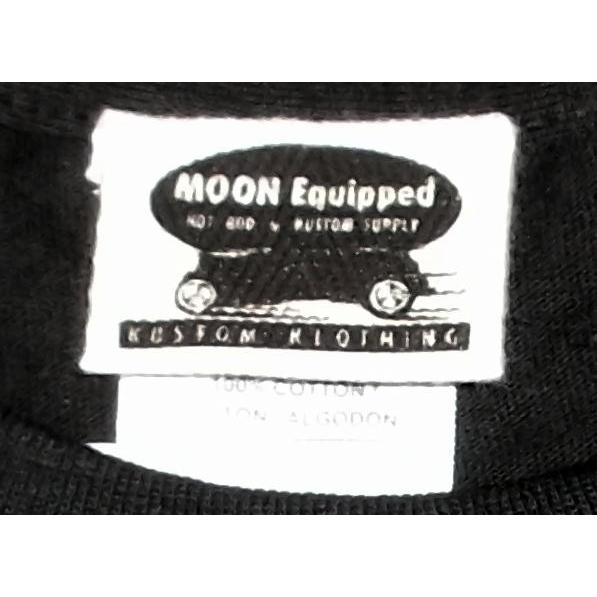 ムーンアイズ Tシャツ MOON Equipped Logo 黒 MOONEYES 正規品｜mumbles｜05