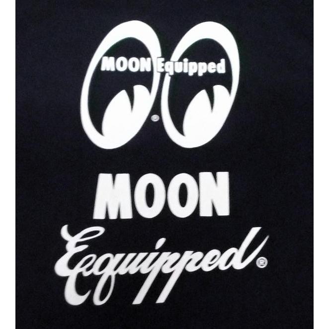 MOONEYES ムーンアイズ Tシャツ MOON Equipped Logo 黒 正規品