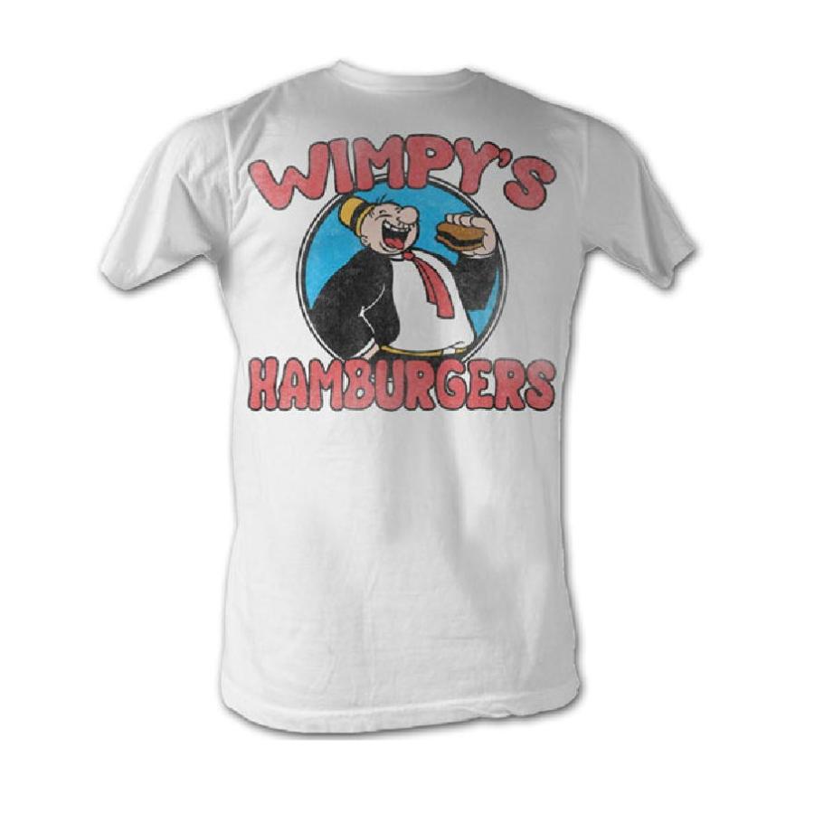 POPEYE（ポパイ） Tシャツ WIMPYS BURGERS POPEYE 白 正規品