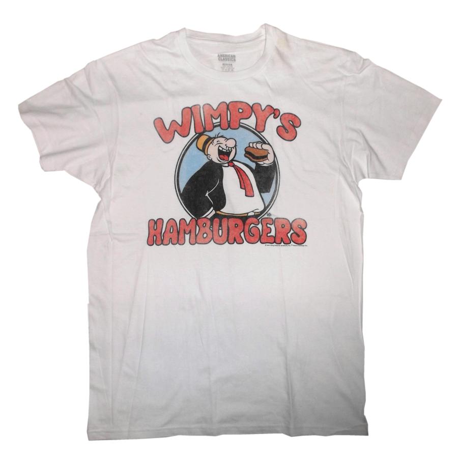 POPEYE（ポパイ） Tシャツ WIMPYS BURGERS POPEYE 白 正規品