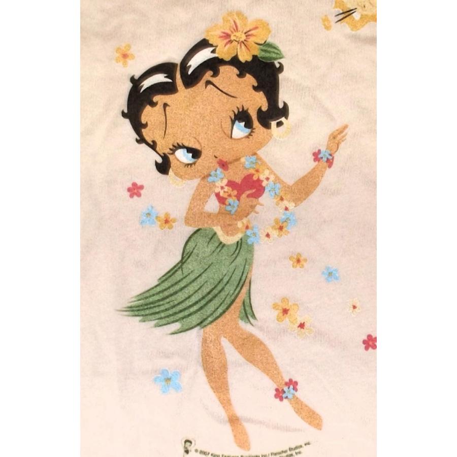 ベティ ブープ Ladys - Tシャツ Betty Boop FLOWER 正規品 Hula Girl