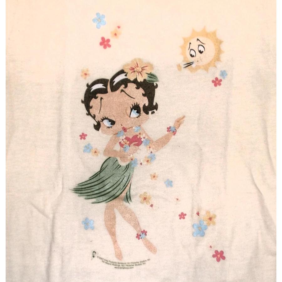ベティ ブープ Ladys - Tシャツ Betty Boop FLOWER 正規品 Hula Girl