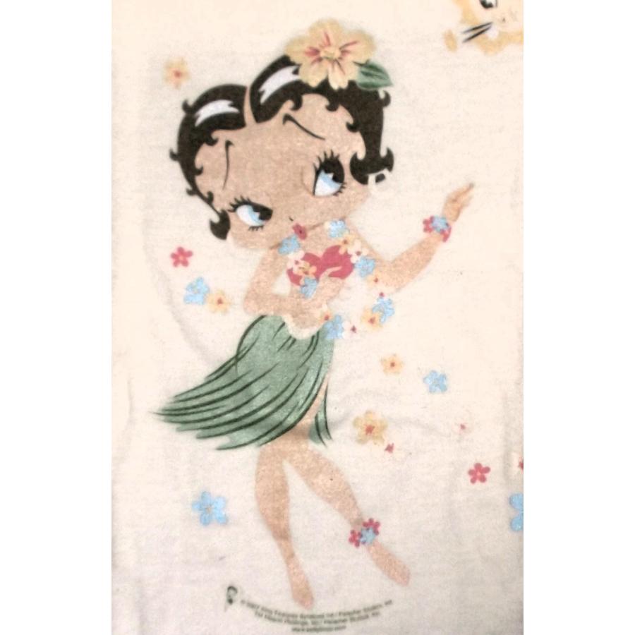 ベティ ブープ Ladys - Tシャツ Betty Boop FLOWER 正規品 Hula Girl フラガール｜mumbles｜05