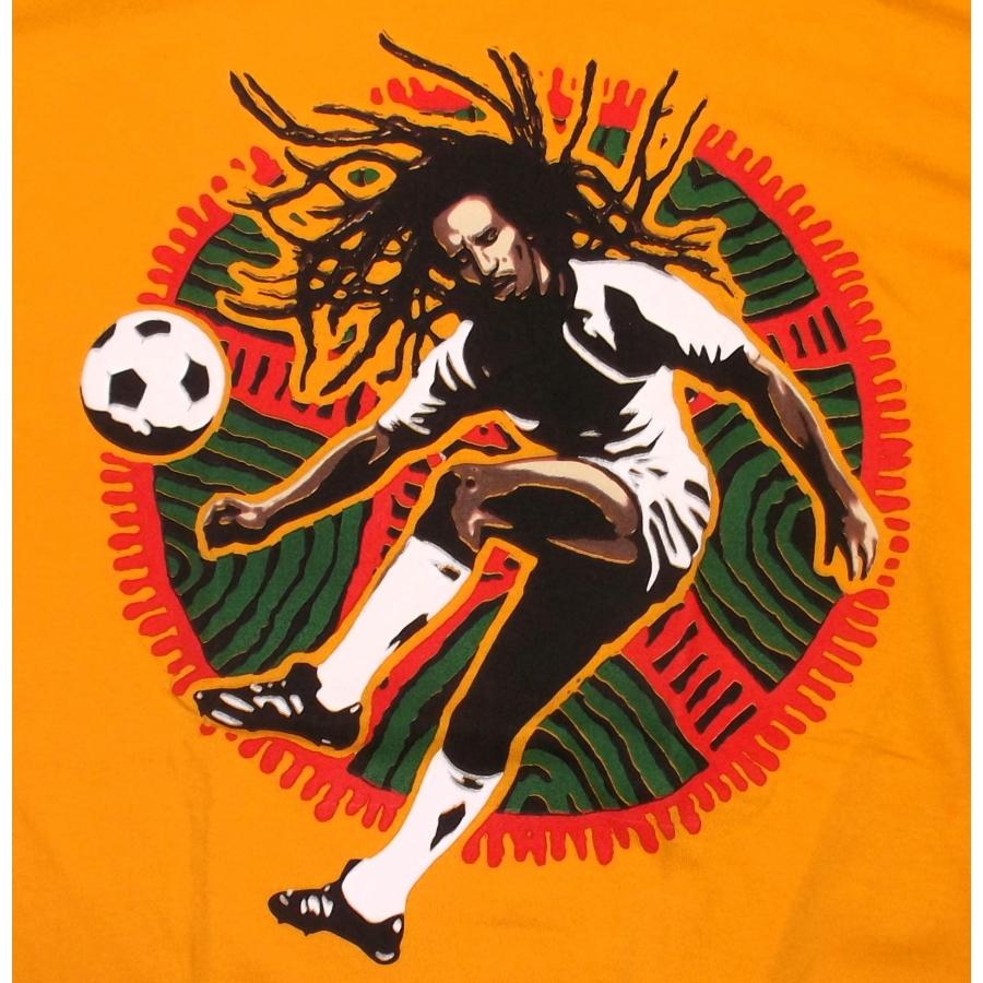 ボブ マーリー Tシャツ Bob Marley サッカー 黄 正規品 ボブ マーリー Tシャツ Bob Marley サッカー 黄 正規品