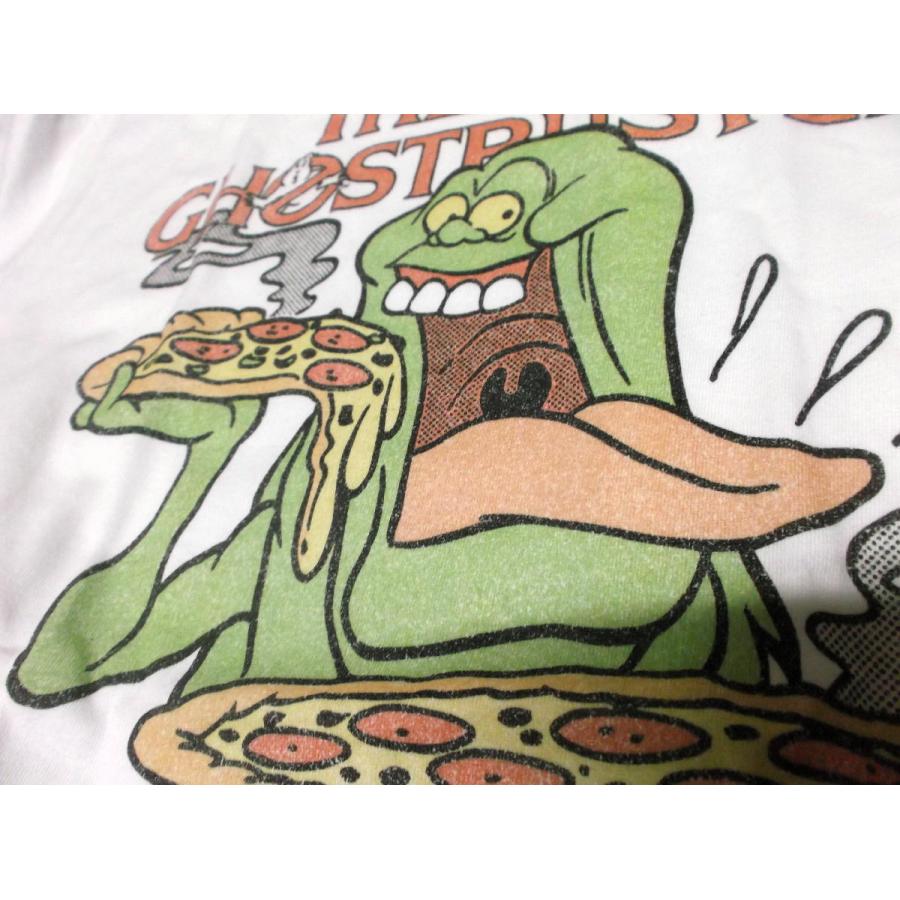 ゴーストバスターズ Tシャツ Ghostbusters SLIMER AND PIZZA 正規品 