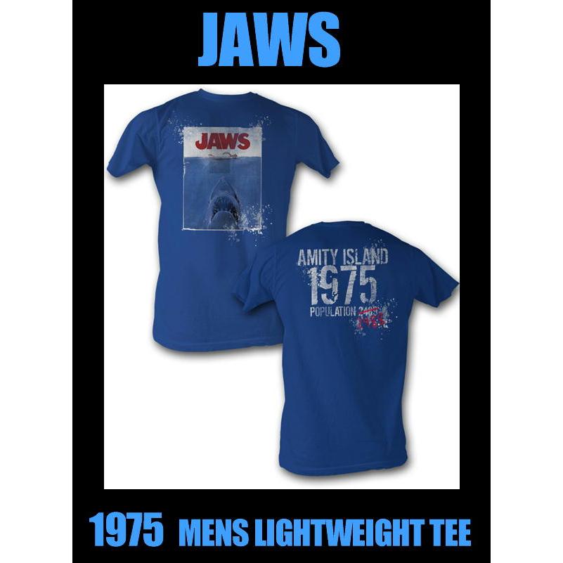 ジョーズ Tシャツ JAWS 1975 正規品 : マンブルズ バンドTシャツ 通販