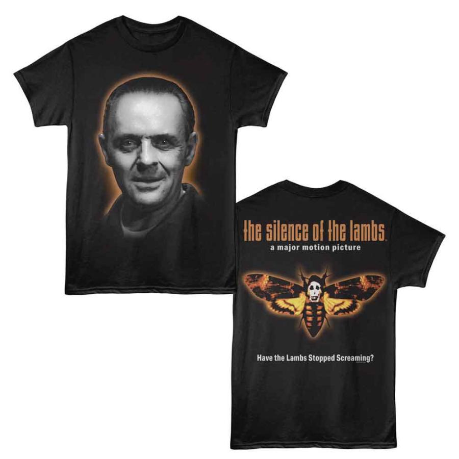 羊たちの沈黙 Tシャツ The Silence of the Lambs HANNIBAL FACE 黒