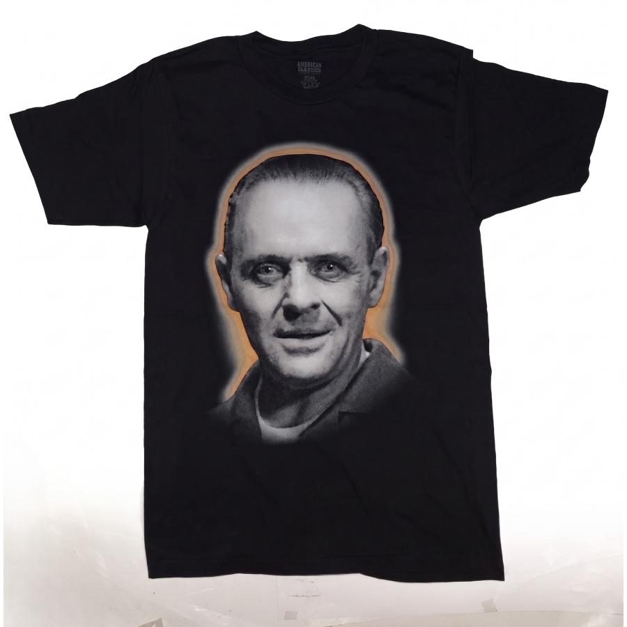 羊たちの沈黙 Tシャツ The Silence of the Lambs HANNIBAL FACE 黒