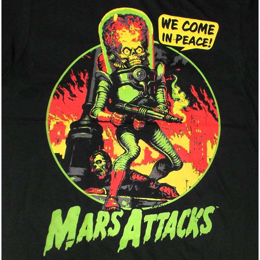 Musuさん専用　Tシャツ マーズアタック 映画 1996年 当時物 マーズ アタック Tシャツ Mars Attacks We Come In Peace 正規品