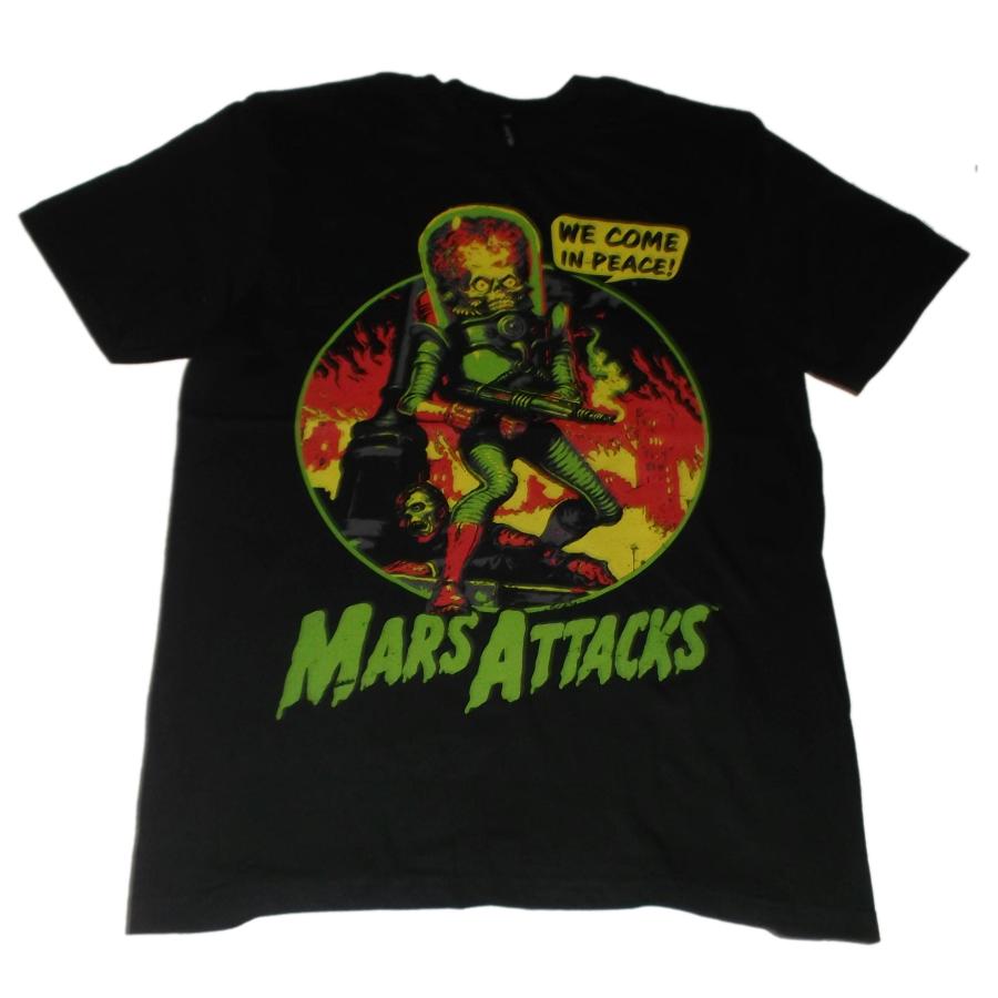 マーズ アタック Tシャツ Mars Attacks We Come In Peace 正規品