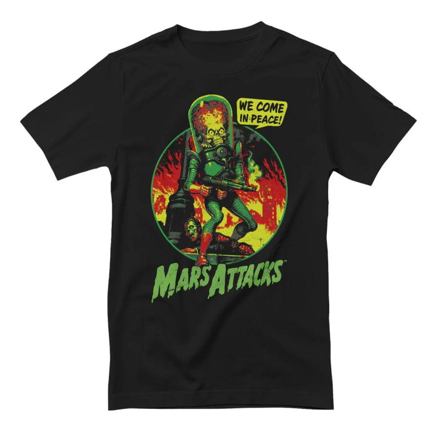 マーズ アタック Tシャツ Mars Attacks We Come In Peace 正規品